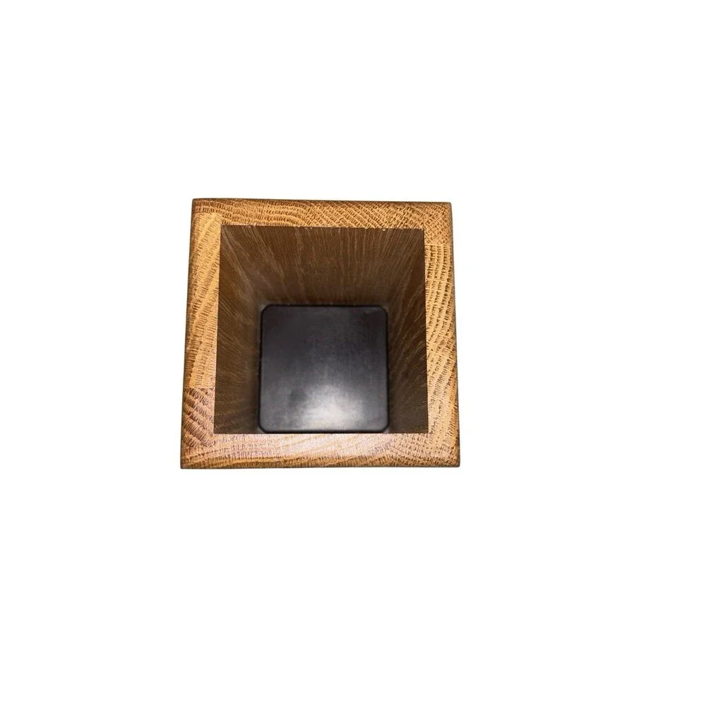 CUTCO Kitchen Tool Utensil Oak Wood Box Block Caddy Container Holder Made In USA